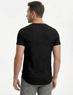JMIERR Men's Muscle Slim Henley Shirts Crewneck Longline T-Shirt Gym Workout Athletic Shirt Tees with Button - Image 2