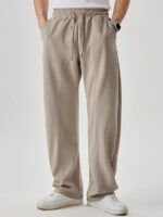 JMIERR Men's Casual Baggy Pants Wide Leg Travel Pants Streetwear Joggers with Pockets - Image 4