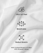 True Classic Mens T-Shirts  Short Sleeve Crew Neck T Shirts for Man, Cotton Blend Plain Novelty Men's T-Shirts - Image 2